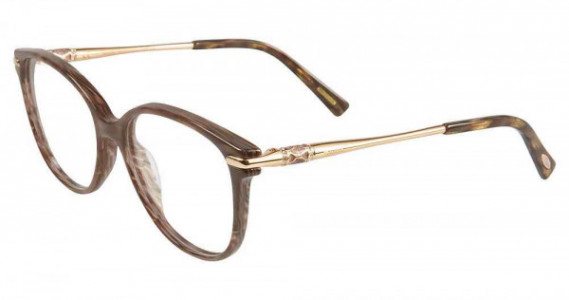 Chopard VCH216S Eyeglasses, Brown Gold