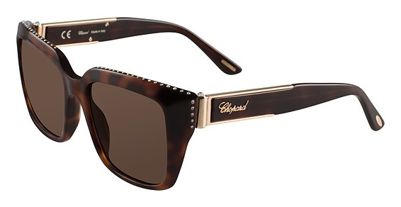 Chopard SCH190S Sunglasses, Shiny Dark Havana 09Xk