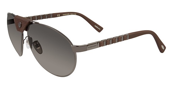 Chopard SCHB33 Sunglasses, Shiny Gunmetal 568P