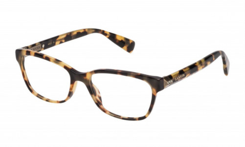 Lanvin VLN706S Eyeglasses, Brown Honey Havana 0777