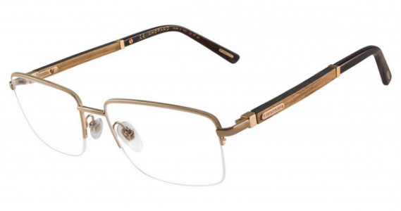 Chopard VCHB75 Eyeglasses, Gold Wood 300Y