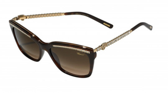 Chopard SCH211S Sunglasses, Dark Havana 09Xk