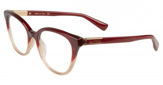 Lanvin VLN709 Eyeglasses, Burgundy Brown 0Ah7
