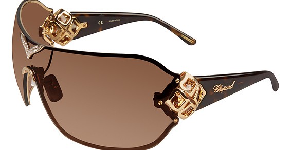 Chopard SCH999S Sunglasses, Copper Gold 08Fc