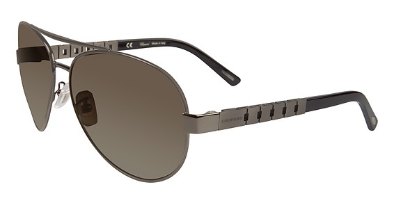 Chopard SCHB12 Sunglasses, Shiny Gunmetal 568P