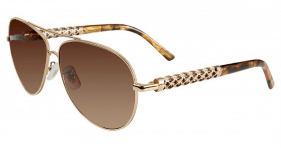 Chopard SCHB66S Sunglasses, Rose Gold 300
