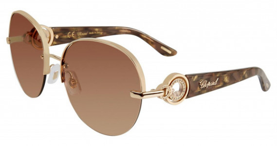Chopard SCHB67S Sunglasses, Shiny Rose Gold 300G