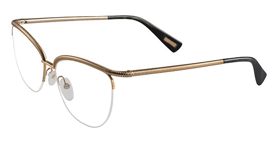 Lanvin VLN059 Eyeglasses, Shiny Brass 0Snt