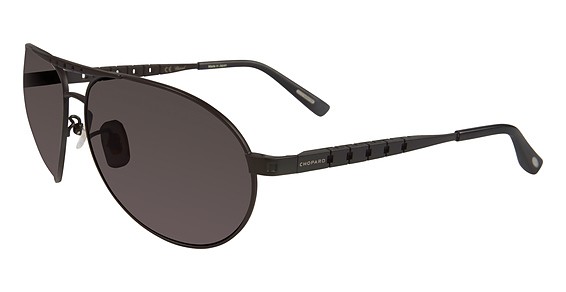Chopard SCHB01M Sunglasses, Shiny Matt Black 531P