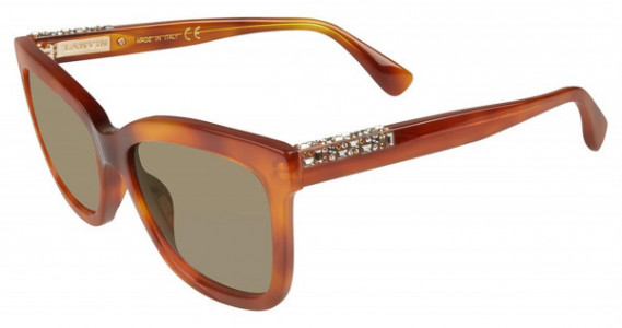 Lanvin SLN720S Sunglasses, Shiny Brown Havana 711X