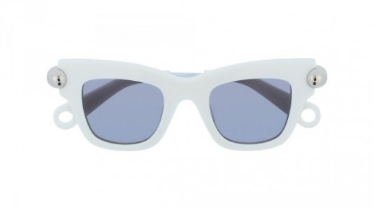 Christopher Kane CK0006S Sunglasses, WHITE with GREY lenses