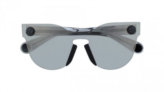 Christopher Kane CK0007S Sunglasses, 001 - SILVER with GREY temples and SILVER lenses