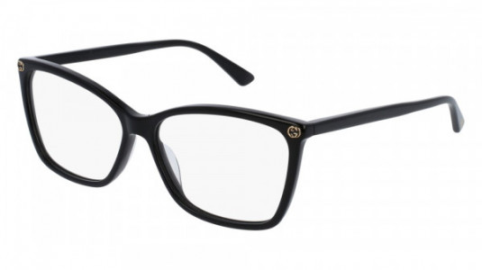 Gucci GG0025O Eyeglasses, 001 - BLACK