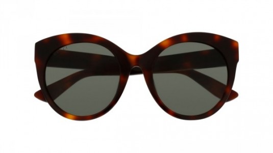 Gucci GG0028SA Sunglasses, 002 - HAVANA with GREEN lenses