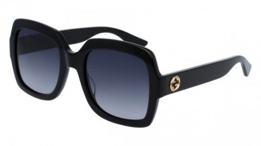 Gucci GG0036S Sunglasses, 001 - BLACK with GREY lenses
