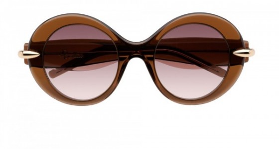 Pomellato PM0005S Sunglasses, 005 - BROWN with BROWN lenses
