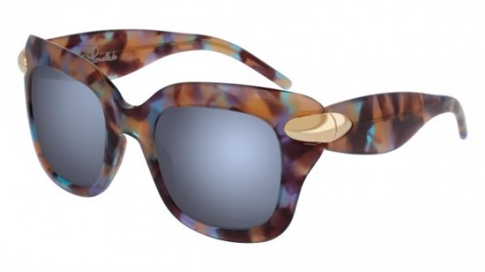 Pomellato PM0017S Sunglasses, 005 - HAVANA with SILVER lenses