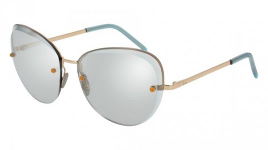 Pomellato PM0029S Sunglasses, 004 - GOLD with SILVER lenses