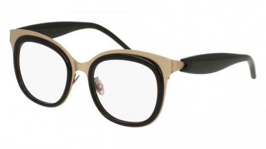 Pomellato PM0025O Eyeglasses, GOLD with BLACK temples