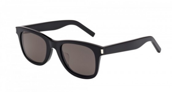 Saint Laurent SL 51/F Sunglasses, 002 - BLACK with SMOKE lenses