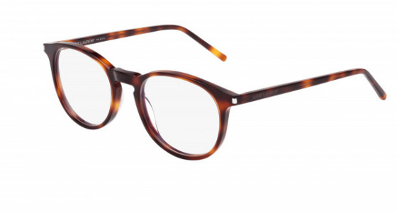 Saint Laurent SL 106 Eyeglasses, 002 - HAVANA with TRANSPARENT lenses