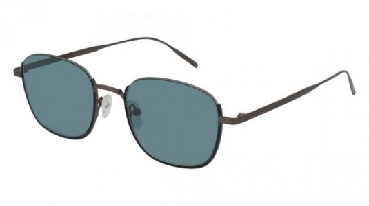Tomas Maier TM0025S Sunglasses, 004 - RUTHENIUM with BLUE lenses