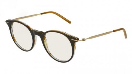 Tomas Maier TM0015O Eyeglasses, 002 - GREEN with GOLD temples