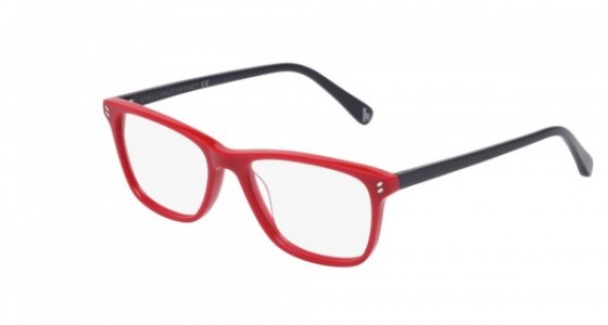 Stella McCartney SK0010O Eyeglasses, 004 - RED with BLUE temples