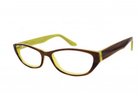 Uber Ghost Eyeglasses, Brown / Green