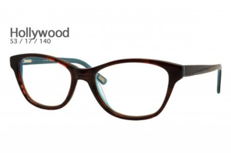 Uber Hollywood Eyeglasses, Brown / Blue