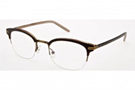 Imago Petrosino Eyeglasses, Col.3 Beige Metal Brass/Acetate Brown/Beige Metal Laiton