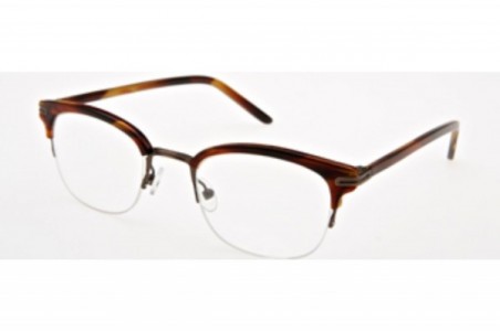 Imago Petrosino Eyeglasses, Col.9 Metal Brown/Acetate Brown Marble