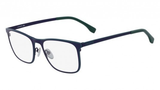 Lacoste L2231 Eyeglasses, (424) MATTE BLUE