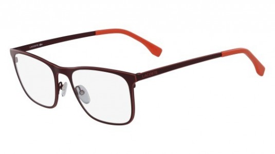 Lacoste L2231 Eyeglasses, (615) MATTE RED