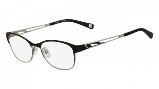 Marchon M-CLAREMONT Eyeglasses, (001) BLACK/SILVER