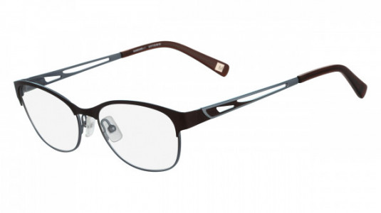 Marchon M-CLAREMONT Eyeglasses, (210) BROWN/TEAL