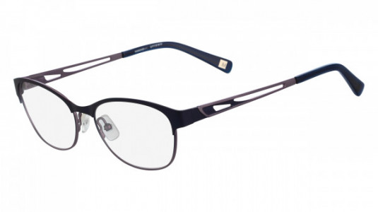 Marchon M-CLAREMONT Eyeglasses, (412) NAVY/LAVENDER
