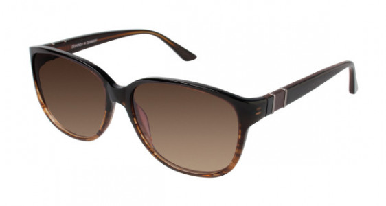 Brendel 916009 Sunglasses, Brown Horn - 60 (BRN)