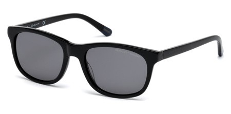Gant GA7085 Sunglasses, 01D - Shiny Black  / Smoke Polarized