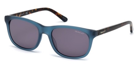 Gant GA7085 Sunglasses, 91A - Matte Blue / Smoke
