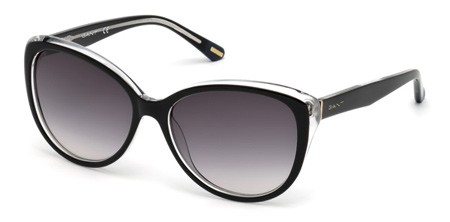 Gant GA8054 Sunglasses, 03B - Black/crystal  / Gradient Smoke