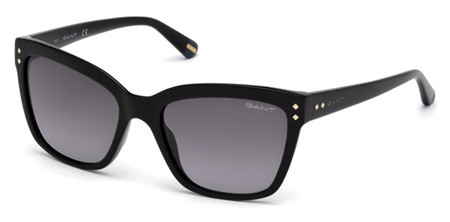 Gant GA8056 Sunglasses, 01B - Shiny Black  / Gradient Smoke