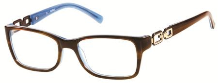 Guess GU-2406A (GUA 2406) Eyeglasses, E50 (BRNBL) - Brown / Blue