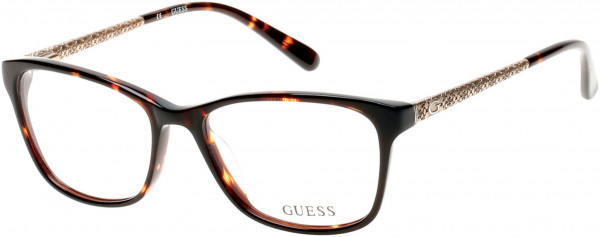 Guess GU2500 Eyeglasses, 052 - Dark Havana