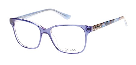 Guess GU-2506 Eyeglasses, 090 - Shiny Blue