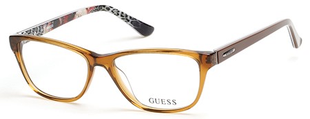 Guess GU2513 Eyeglasses, 047 - Light Brown/other