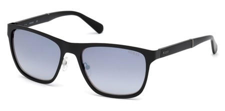 Guess GU-6891 Sunglasses, 02C - Matte Black / Smoke Mirror