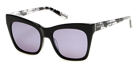 GUESS by Marciano GM0759 Sunglasses, 01C - Shiny Black  / Smoke Mirror