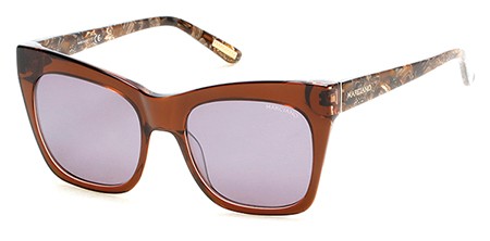 GUESS by Marciano GM0759 Sunglasses, 45G - Shiny Light Brown / Brown Mirror