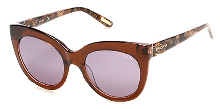 GUESS by Marciano GM0760 Sunglasses, 45G - Shiny Light Brown / Brown Mirror